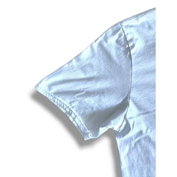 🔴 Men In Black Shirt Men Large White Short Sleeve Graphic Tee Universal Studio - Picture 4 of 9